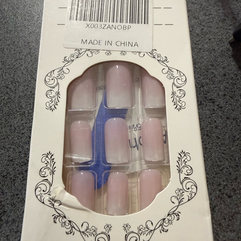 Pink Ombre False Nails Set